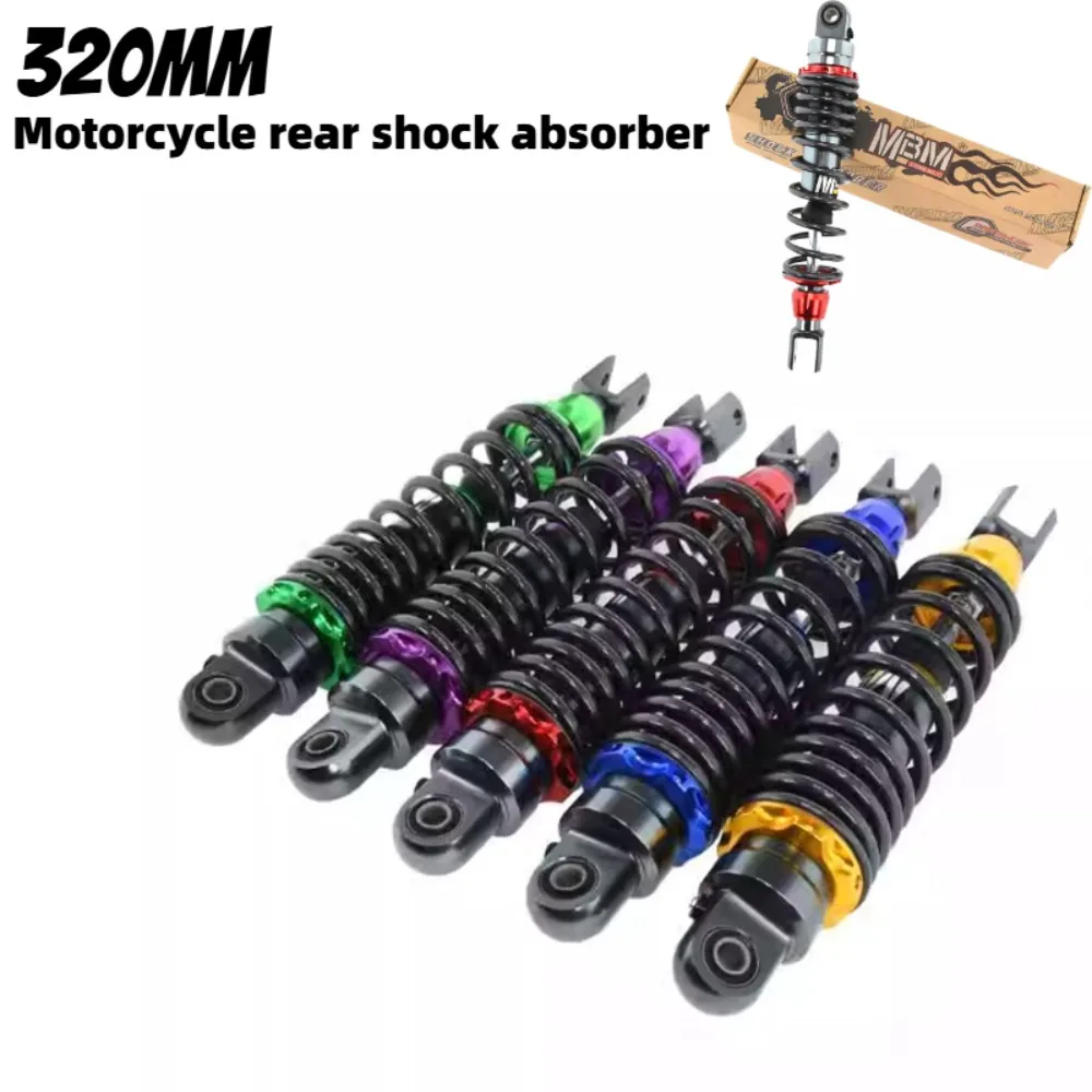 320mm Motorcycle Rear Suspension Adjustable Damping Shock Absorber Accessories for Honda Yamaha Scooter Dirt-bike Sport-bike