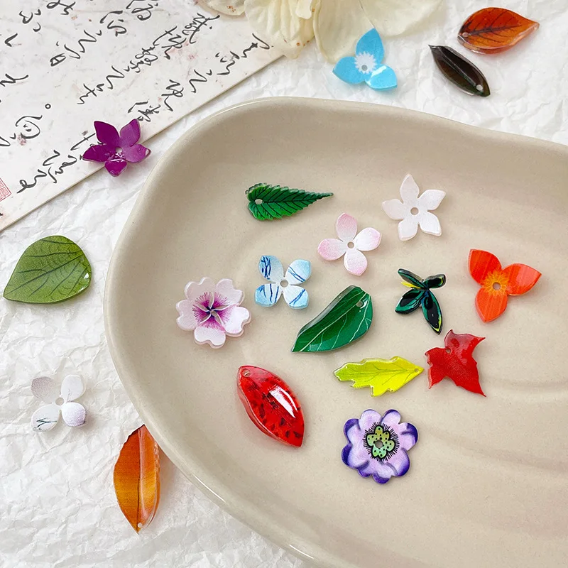 

insAncient Style Lotus Leaf Perforated Heat Shrink Sheet PendantdiyHandmade Jewelry Hair Accessories Hairpins Components Materia