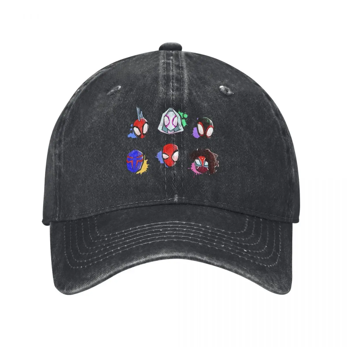 Marvel Comics Disney Spider-Man Multicolor Hat Peaked Women's Cap Verse People Personalized Visor Protection Hats