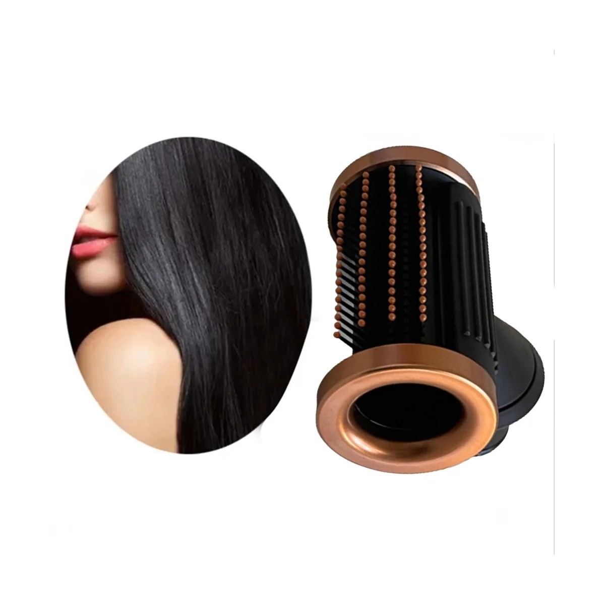 Boquilla Anti-vuelo para la gama completa de accesorios de secador de pelo, boquilla Anti-vuelo, cobre dorado