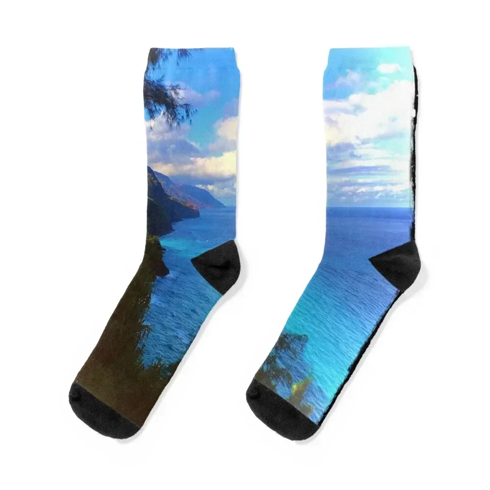 

Na’Pali Coast Rainbow on Kalalau Trail Isaiah 55:12 Socks shoes custom new in's moving stockings Man Socks Women's