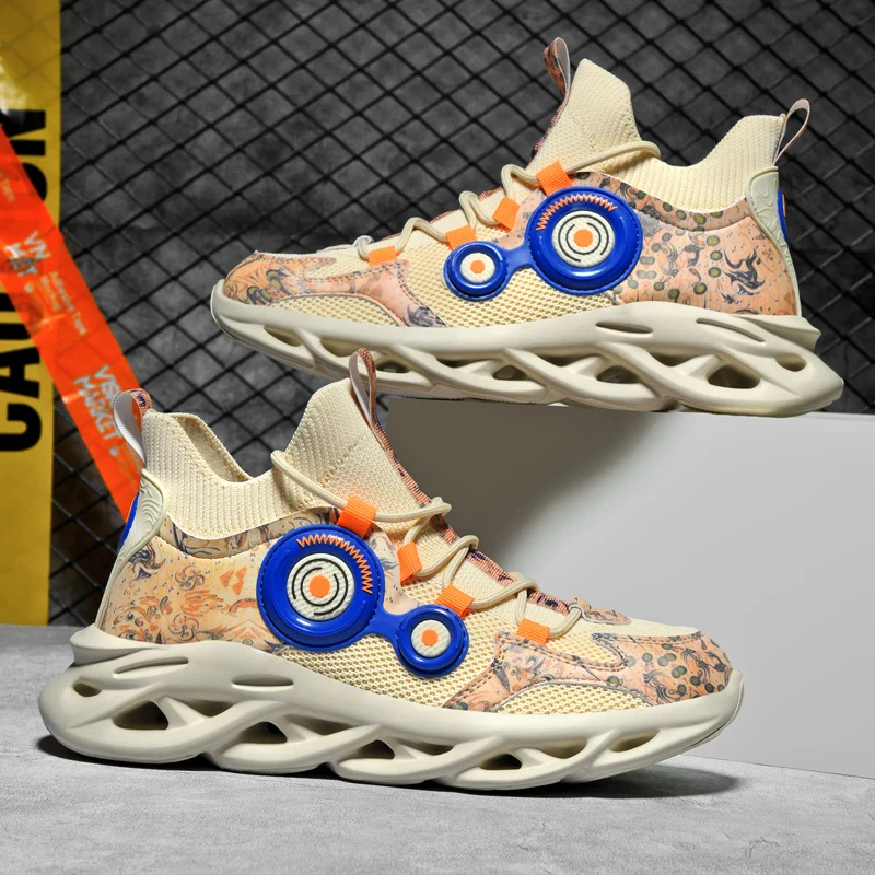 

Men's Footwear Collection: Breathable Sneakers, Luxury Trainers, Casual Loafers, and Running Shoes.