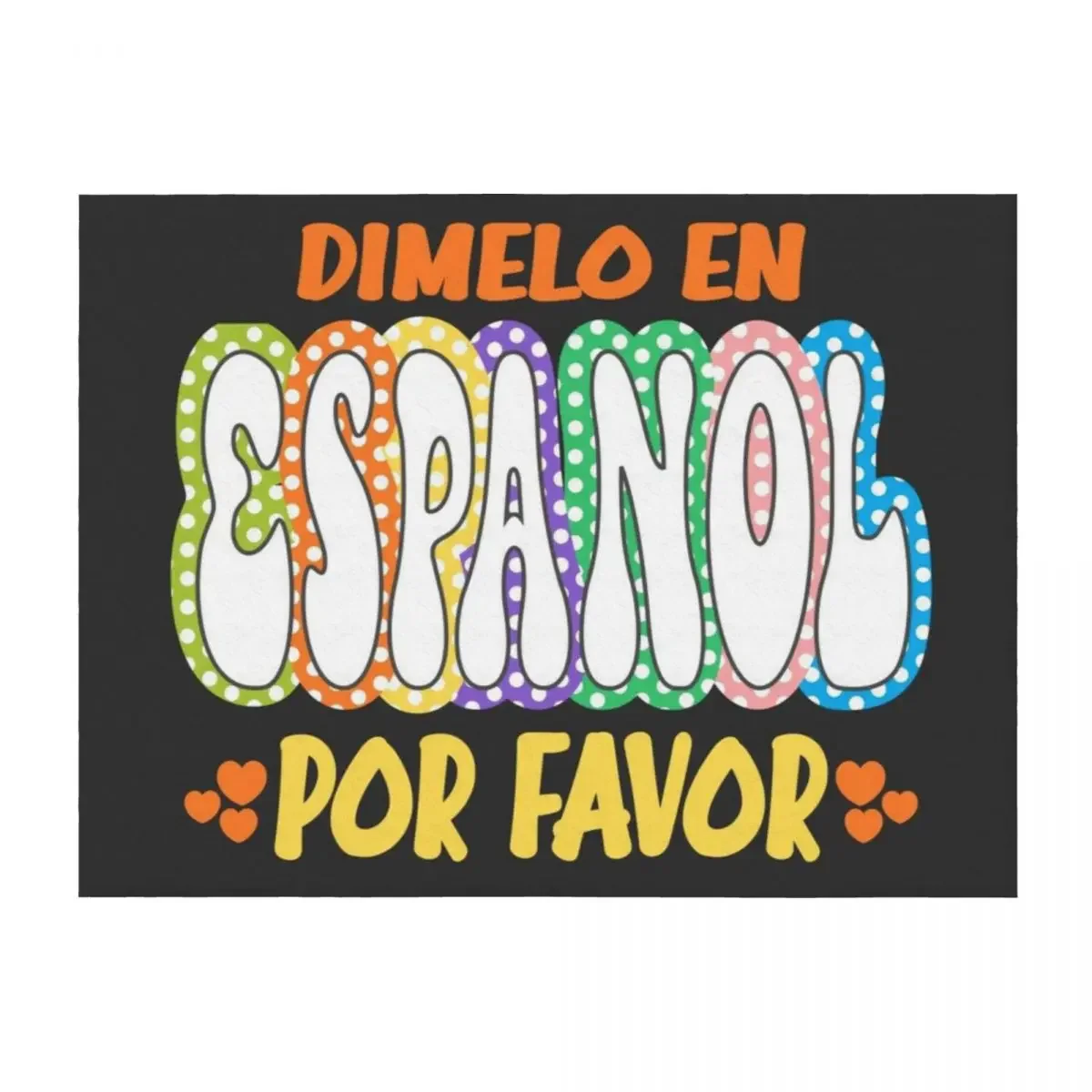 

Dimelo en por favor Throw Blanket Moving Shaggy Decorative Sofa Large Blankets