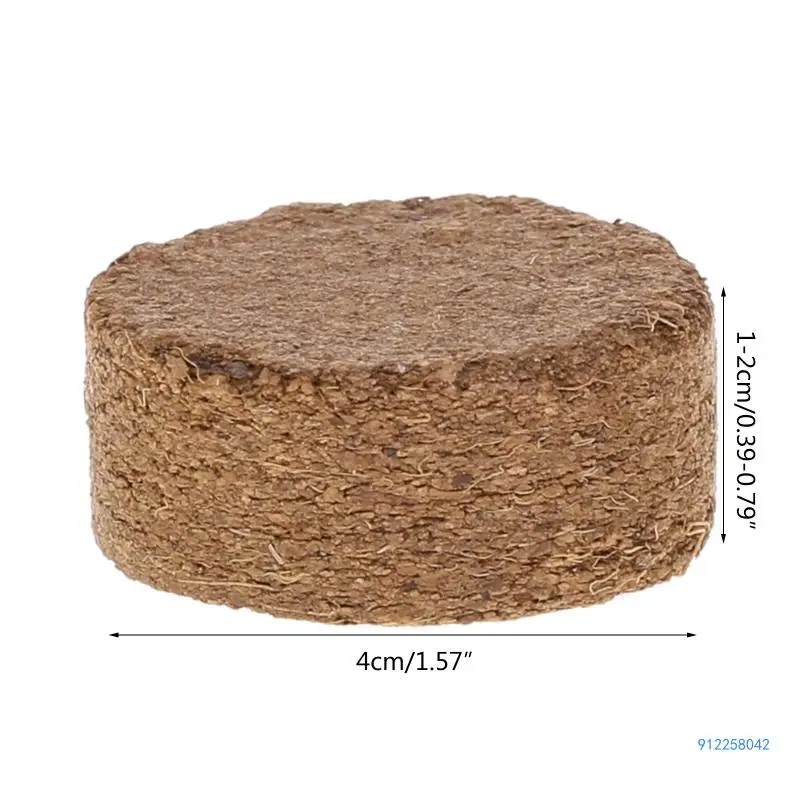 มะพร้าวเส้นใย Coir เม็ดสารอาหารดินน้ำหนักเบาพืชบีบอัดฐาน Garden Drop shipping