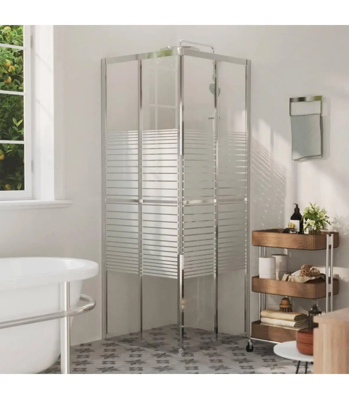 Shower cabin shower doors ESG 80x70x180 cm