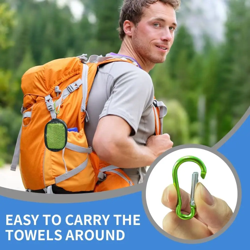 Durable Polyester Cooling Towel Silica Gel Quick Dry Cold Towel Microfiber Absorbent Fitness Towel Outdoor Activities