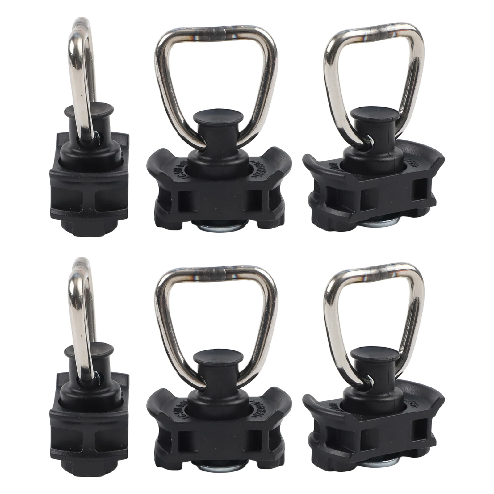 6pcs Stainless Steel Track Lock End Fitting Airline Rail Fixed Buckle For Rv Hanging Hook Cargo Control RV Truck Trailer Track L
