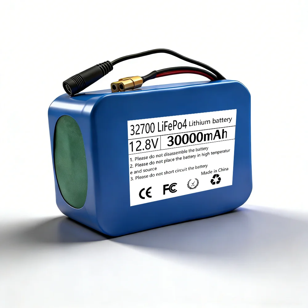 

12.8V 10Ah-30Ah LiFePO4 32700 4S Battery Pack with BMS Waterproof for Marine Outdoor Rechargeable Energy Storage.
