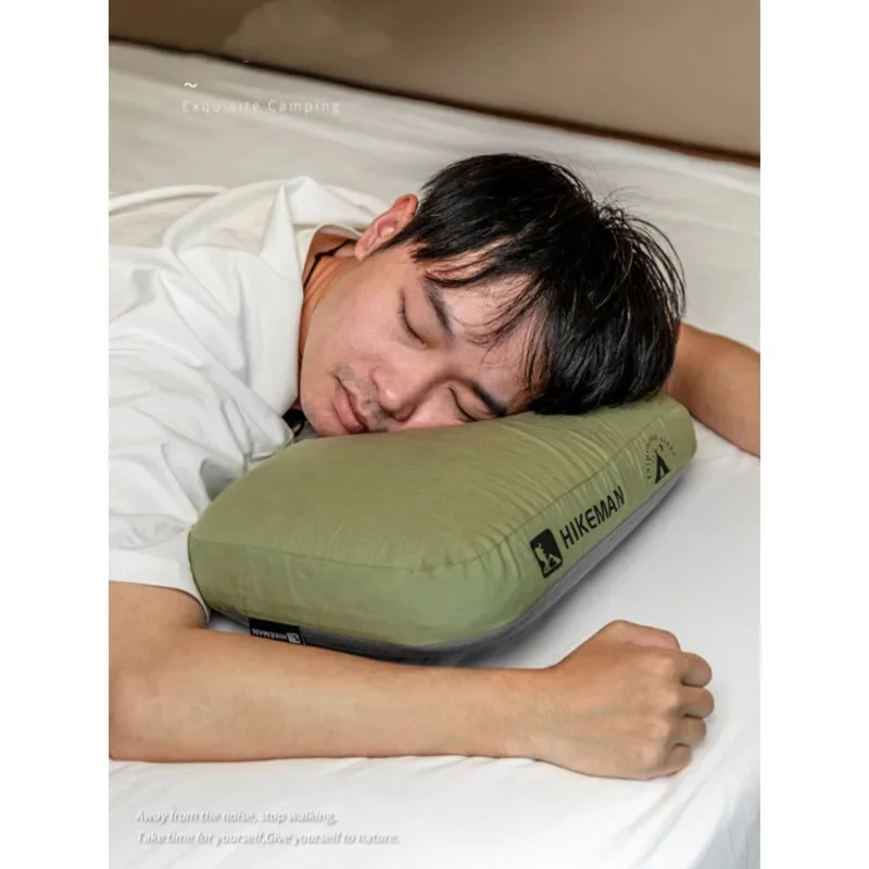 Outdoor Camping Pillow Memory Foam Travel Cervical Pillow Portable Lunch Break Pillow High Quality Slow Rebound Memory Pillow