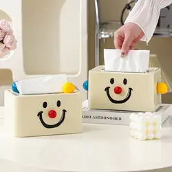 Ins Tissue Case Rectangular Tissue Box Living room Table Creative Carton Joker Spring Desktop Napkin Paper Organizer Decoration