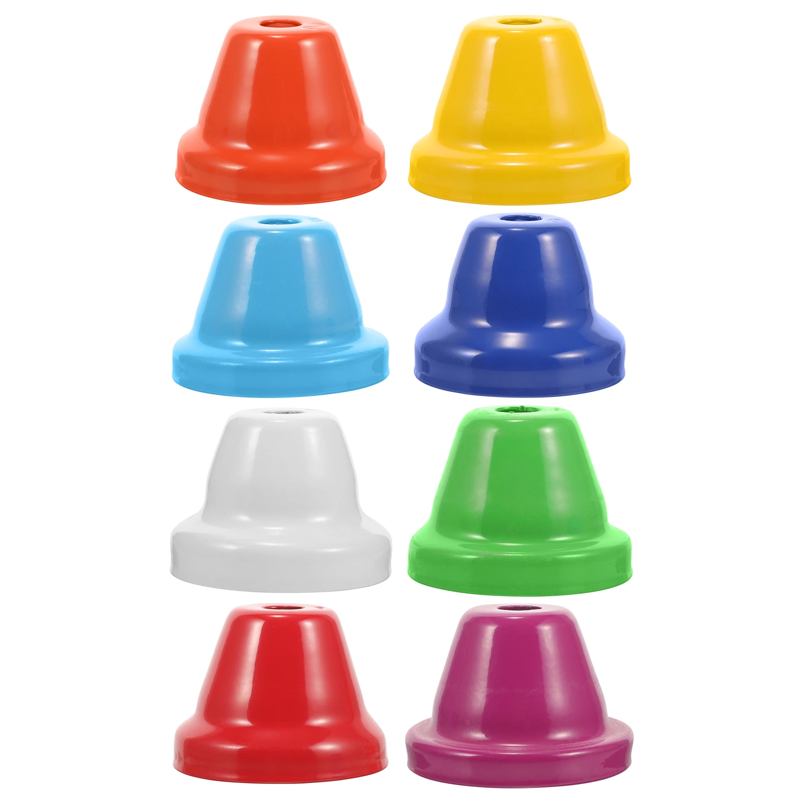 

8 Pcs Orff Musical Instrument Accessories Craft Bells Small Metal Mini Colored Tiny Colorful