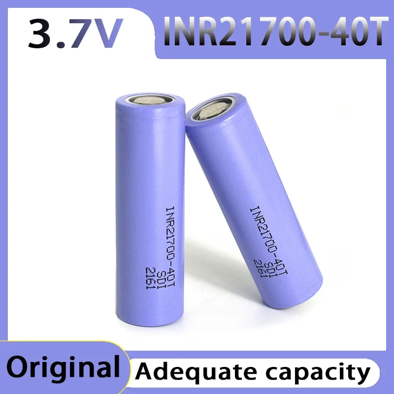 Batería recargable de iones de litio, pila original de INR21700-40T 100% de capacidad completa, 3,7 V, 4000mAh, reembolso directo por falta de