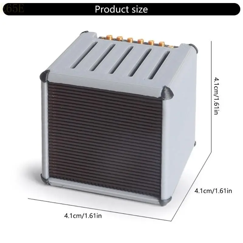 

E65E 3D Printed Guitar Pick Box Box Реалистичный динамик