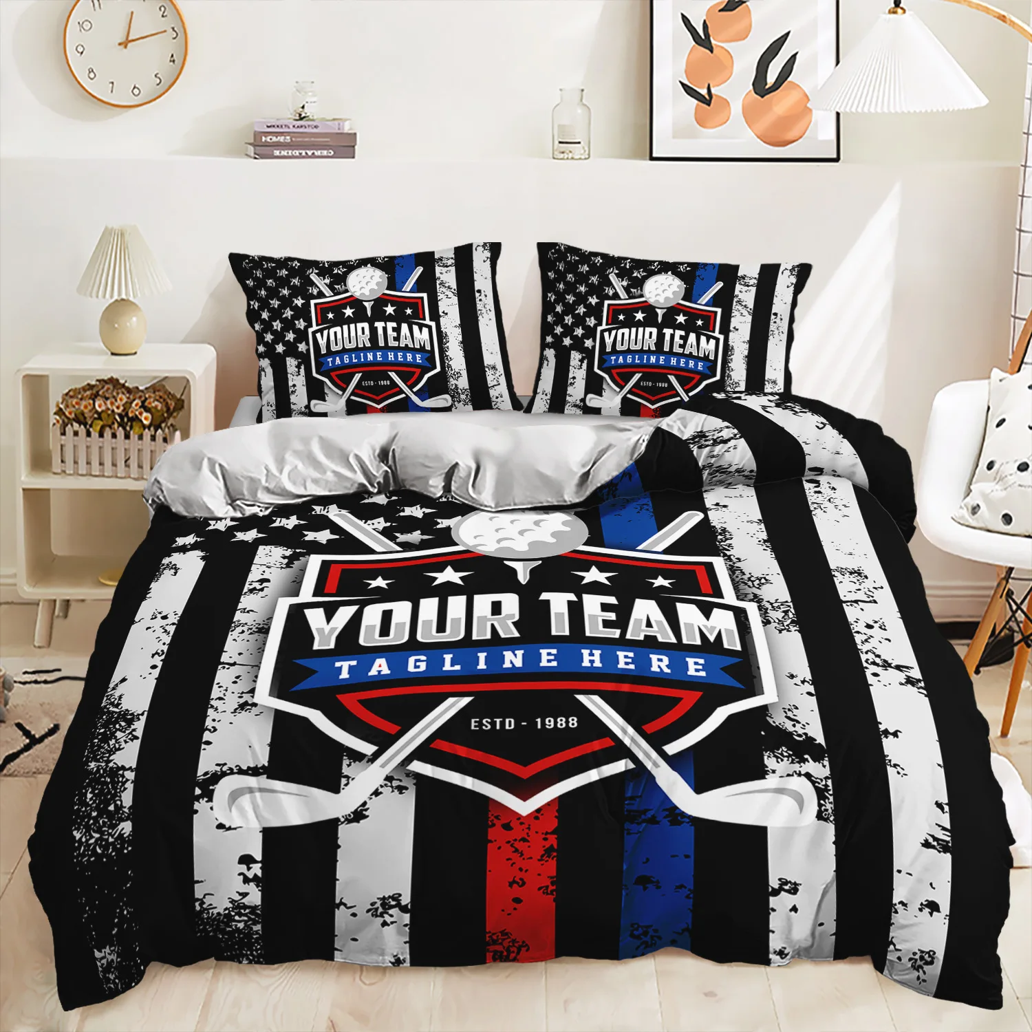 

Baseball sports Duvet Cover Pillowcase Children Gift baseball game Bedding Set Adult Bedroom Decoration Single Double Large Size