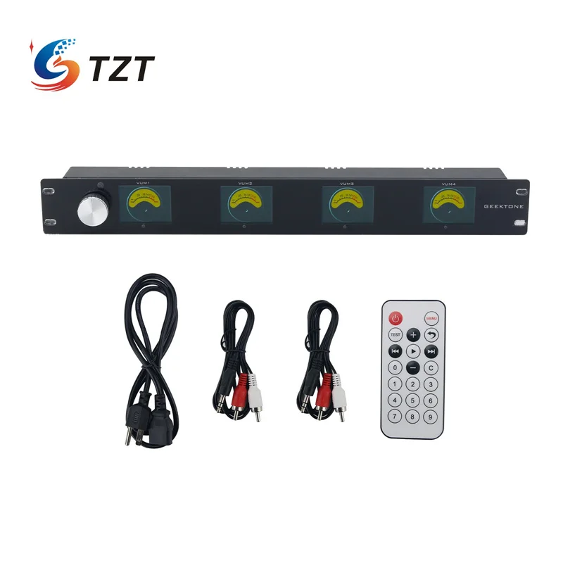 

Многорежимный 4-канальный ЖК-измеритель уровня громкости TZT, регулятор громкости, встроенный цифровой потенциометр громкости, поддержка отображения спектра