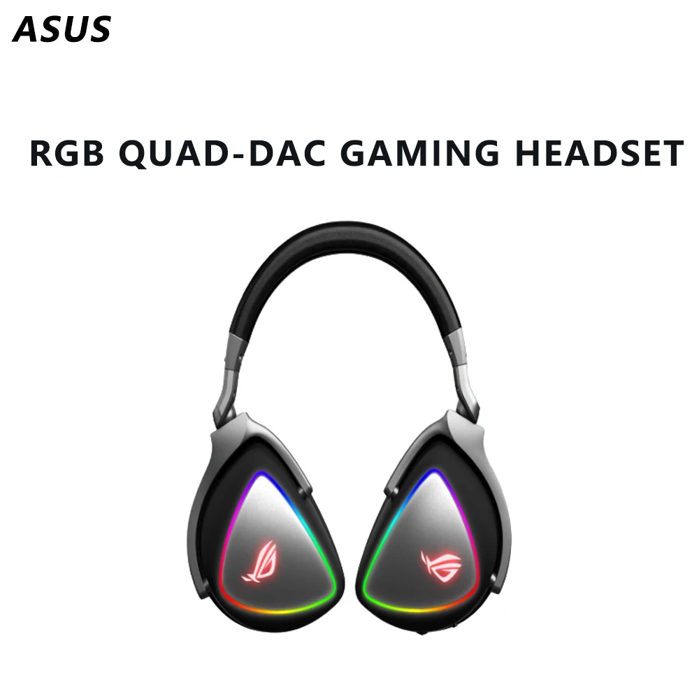 

Игровые наушники ASUS RGB QUAD-DAC 7,1-канальные USB-накладные наушники для ПК PS4 PS5 Xbox One с шумоподавлением, мягкие наушники