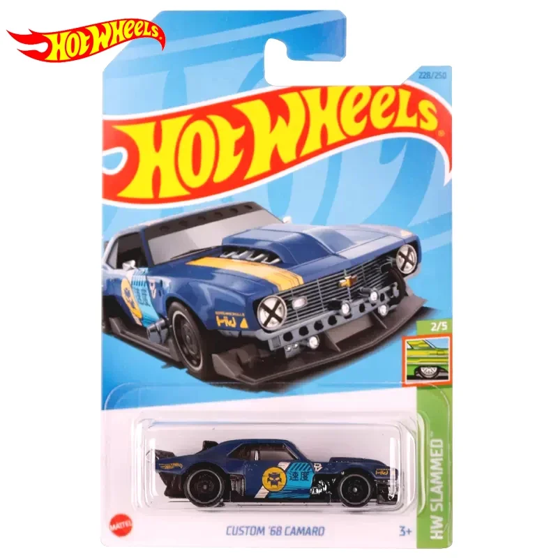 Coche Original de ruedas calientes para niños, 68 Camaro juguete personalizado, modelo Voiture miniatura 1/64, aleación fundida a presión,