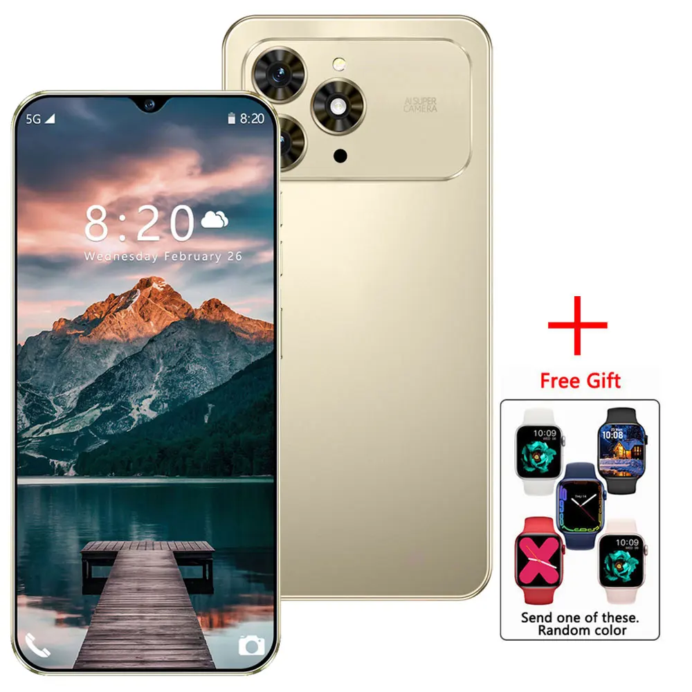 2026 NIEUW Voor i17 Pro Max Smartphone Originele 7.0HD Mobiele Telefoons 5G Dual Card Mobiele Telefoons 8000 mAh Android 15 Ontgrendeld Mobiele Telefoon - afbeelding 1