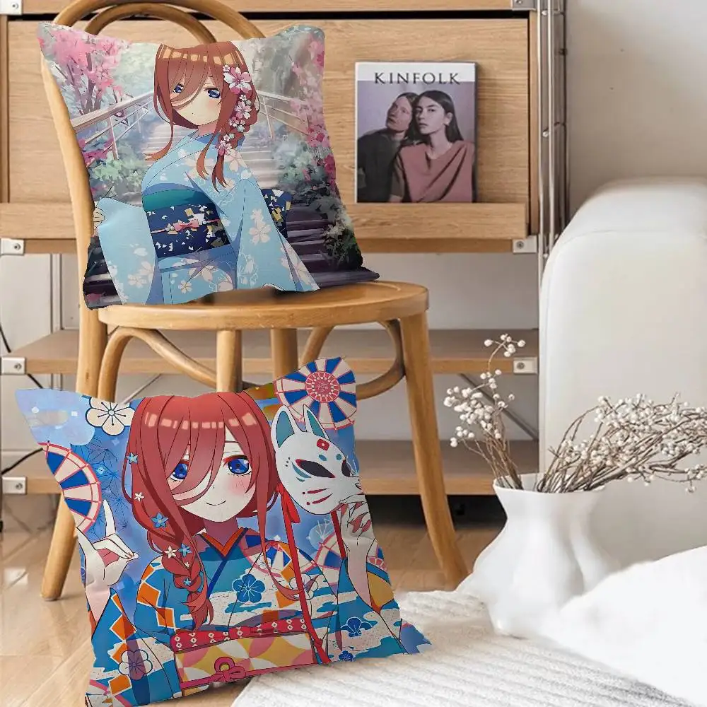 M-Mi-ku أنيمي ناكانوس القيقب تصميم غطاء الوسادة سعيد الخريف الحصاد ديكور عطلة الديكور غطاء وسادة #2