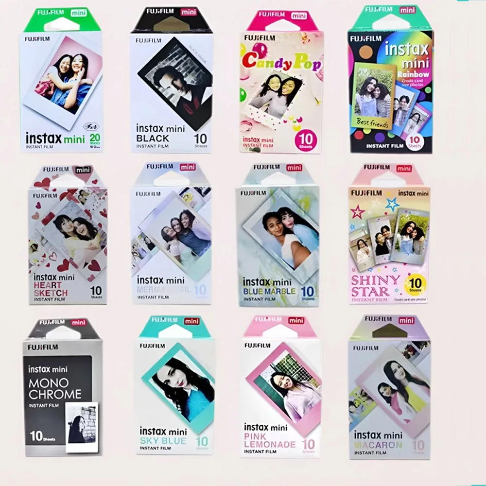 3 Inch Instant Color Photo Paper Fujifilm Instax Mini Film For Mini 12 Mini 13 11 9 8 7s 25 26 40 50s 70 90 25 Evo Link Camera