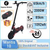 EU Stock Kaabo Mantis 10 Plus 60V 18.2Ah Kickscooter 2000W Dual Motor For Adults 65km/h Speed Smart Electric Scooters 85km Range