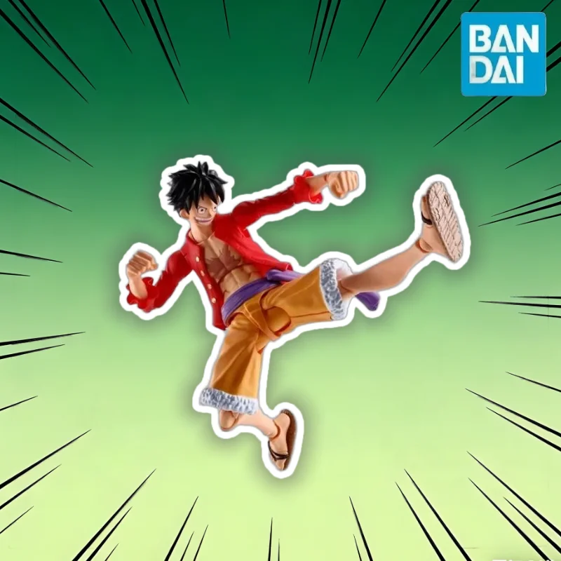 

【In Stock】Bandai SHF One Piece Monkey D Luffy Onepiece Onigashima Chapter Action Figure Doll Anime Model Toy Collection Gift