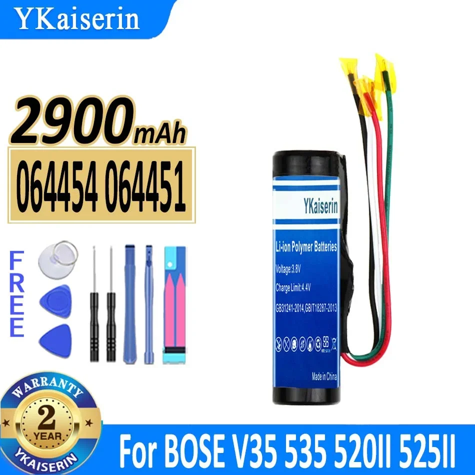 

Аккумулятор ykaisсеребрин 2900 064454 064451 мАч для BOSE V35 535 520II 525II 535II T20, Bluetooth-динамик