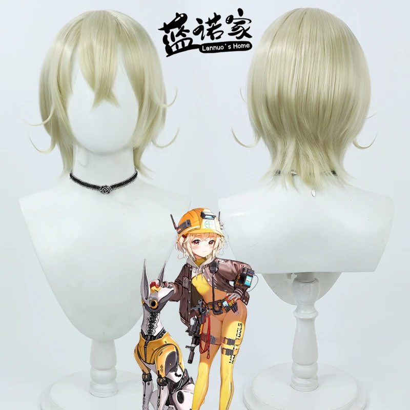 

Игра Goddess of Victory: Nikke Liter Cos Косплей Парик Хэллоуин Карнавальная вечеринка Реквизит Синтетические волосы Термостойкое волокно + Кепка для парика