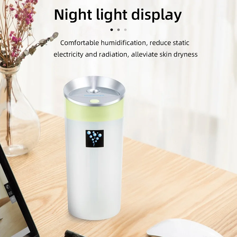 300ML USB humidifier, mini aromatherapy diffuser, car humidifier diffuser, office desk humidifier