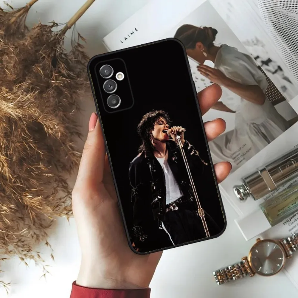 Singer Michael Jackson Phone Case For Samsung S24,23,22,30,21,10,9,Ultra,Plus,Lite,FE,5G Black Soft Case image 4