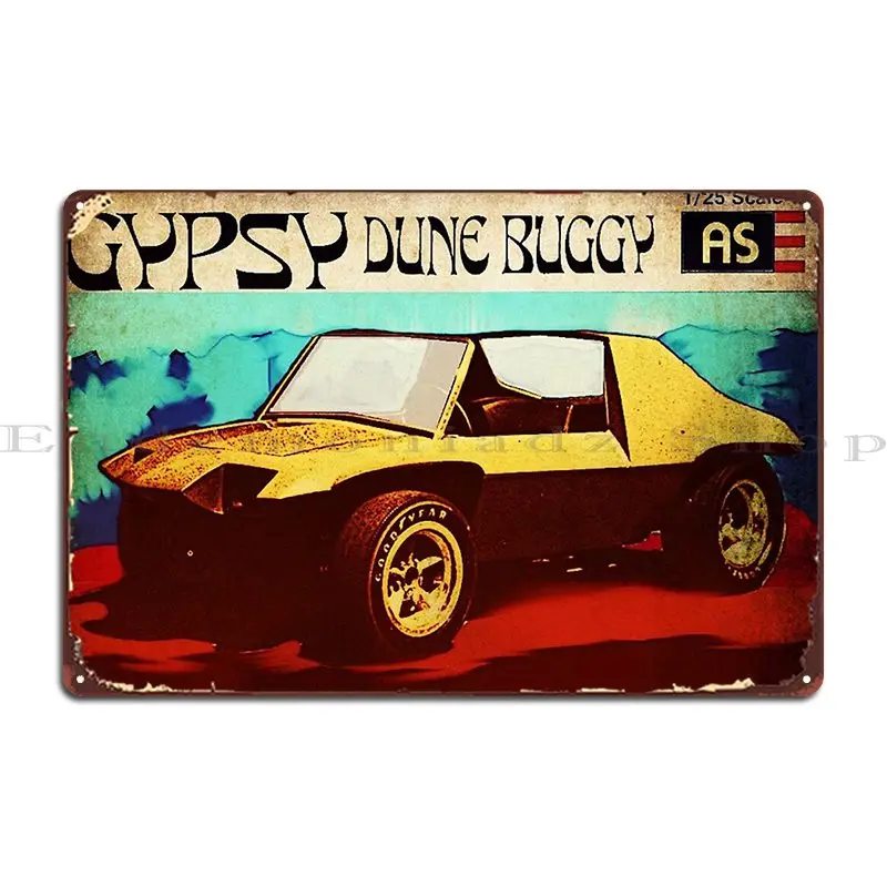 Gypsy Dunebuggy Vintage Re Imagined металлическая табличка плакат дизайн клубная печать кинотеатр создать жестяную вывеску плакат