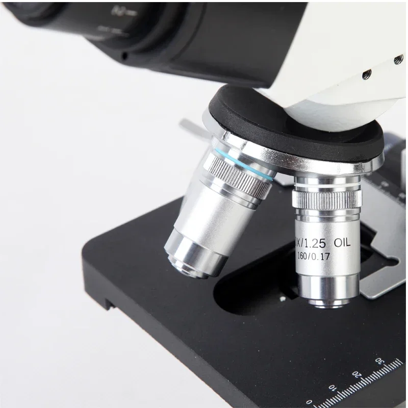 MaxProfessional laboratory research 40X-2500X compound trinocular  microscope for adults students with storage bag