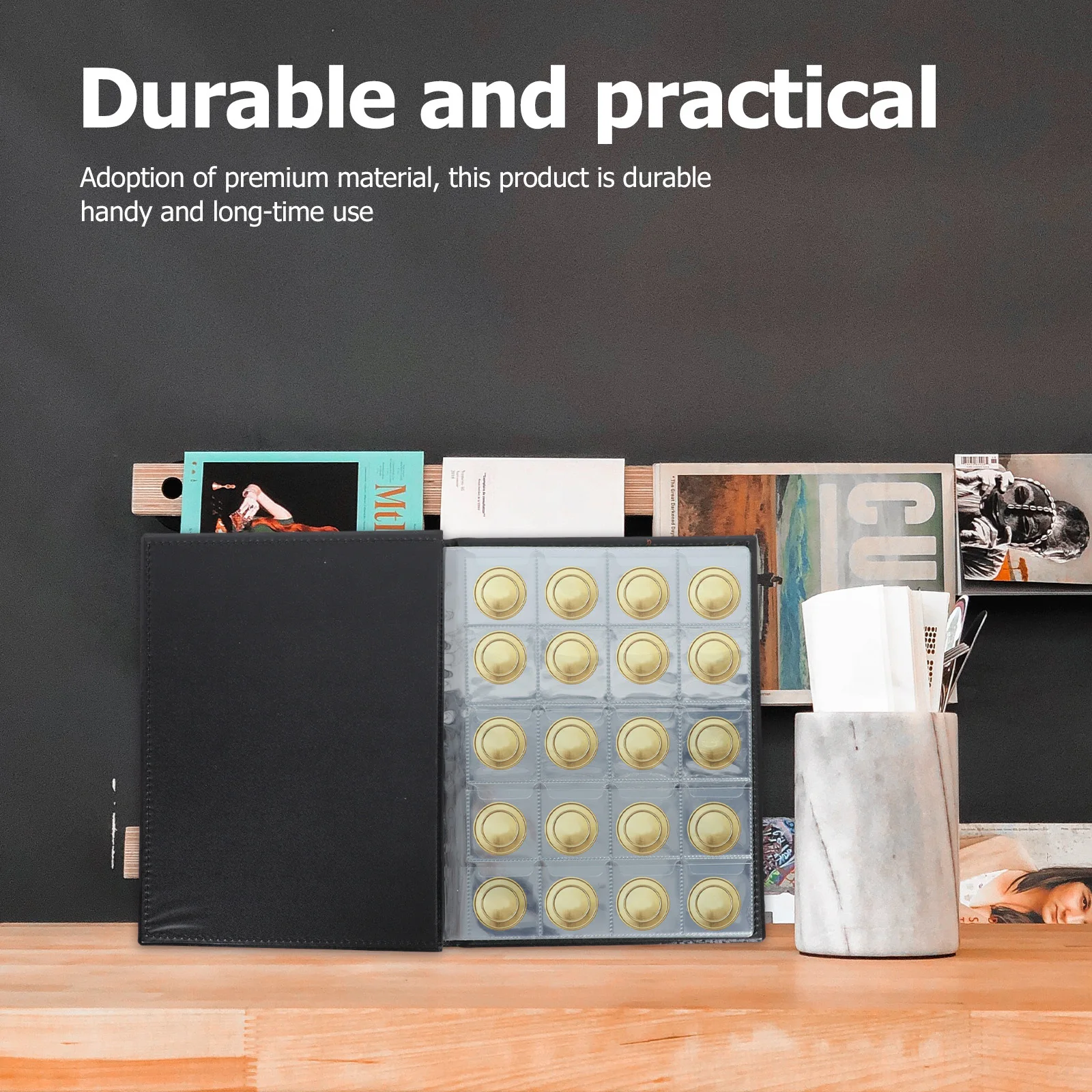 1 قطعة ألبوم جمع العملات الفضية PU 200 شبكة حامل العملات المعدنية كتاب لهواة جمع العملات المعدنية ميداليات التخزين المنظم #6