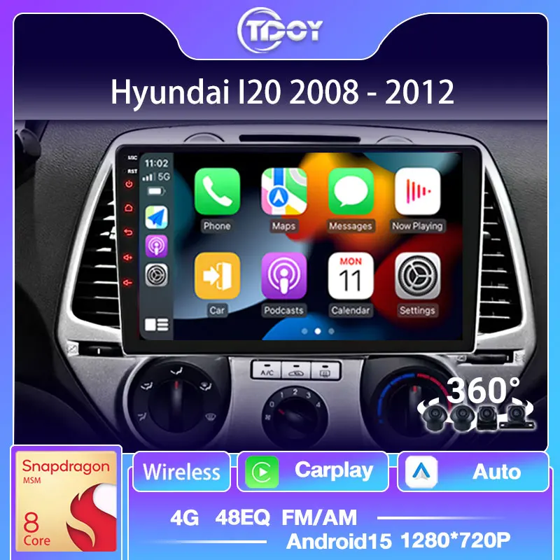 

Car Video WIFI 4G GPS Bluetooth FM Car Amplifier For Hyundai I20 2008-2012 Car Stereo Multimedia Automotive Carplya Android Auto