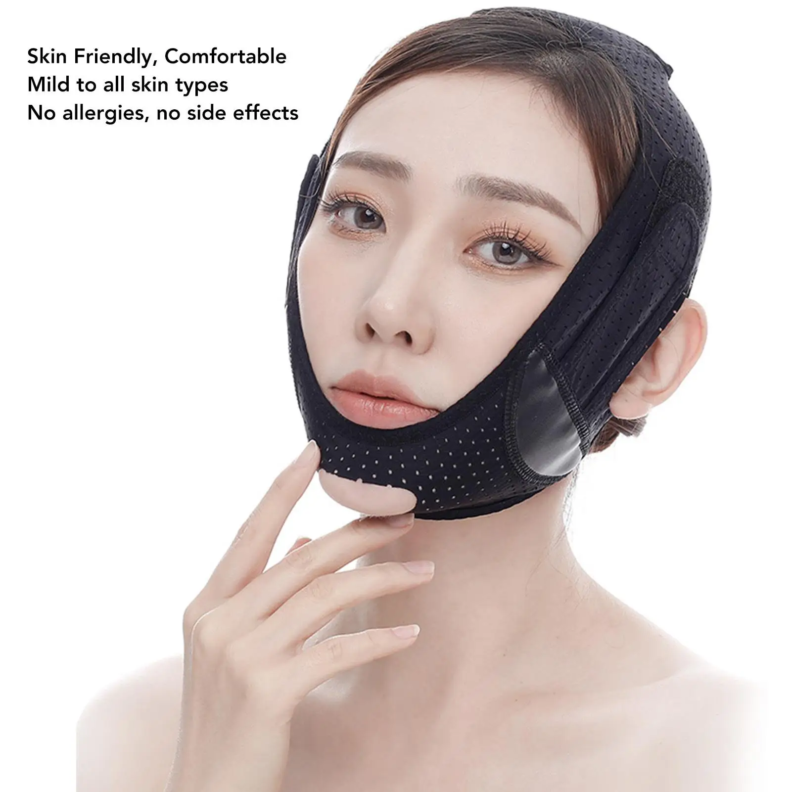 V Face Lifting Band, Sangle amincissante qualifiée ale respirante pour le ruisseau et les joues, confortable pour le sommeil