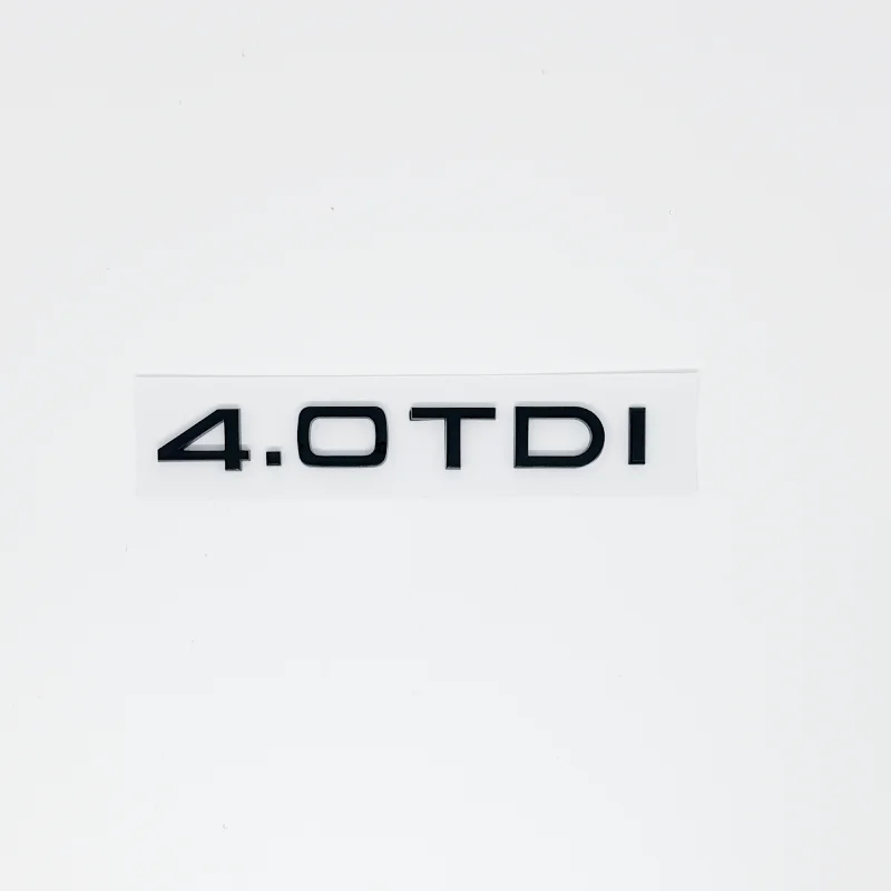 3D ABS Buchstaben 2.0TDI 2.5TDI 3.0TDI 35TDI 40TDI 45TDI 50TDI Emblem für Audi A1 A3 A4 A5 A6 A7 A8 Q2 Q3 Q5 Q7 Kofferraumaufkleber