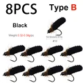 8PCS B Black