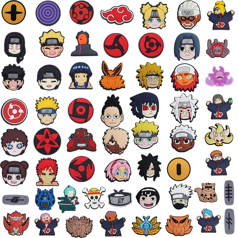 

Hot sales 6-100Pcs MINISO Japanese anime Series PVC shoe Accessories DIY Detachable Waterproof PVC Shoe Decorations Kids Gifts
