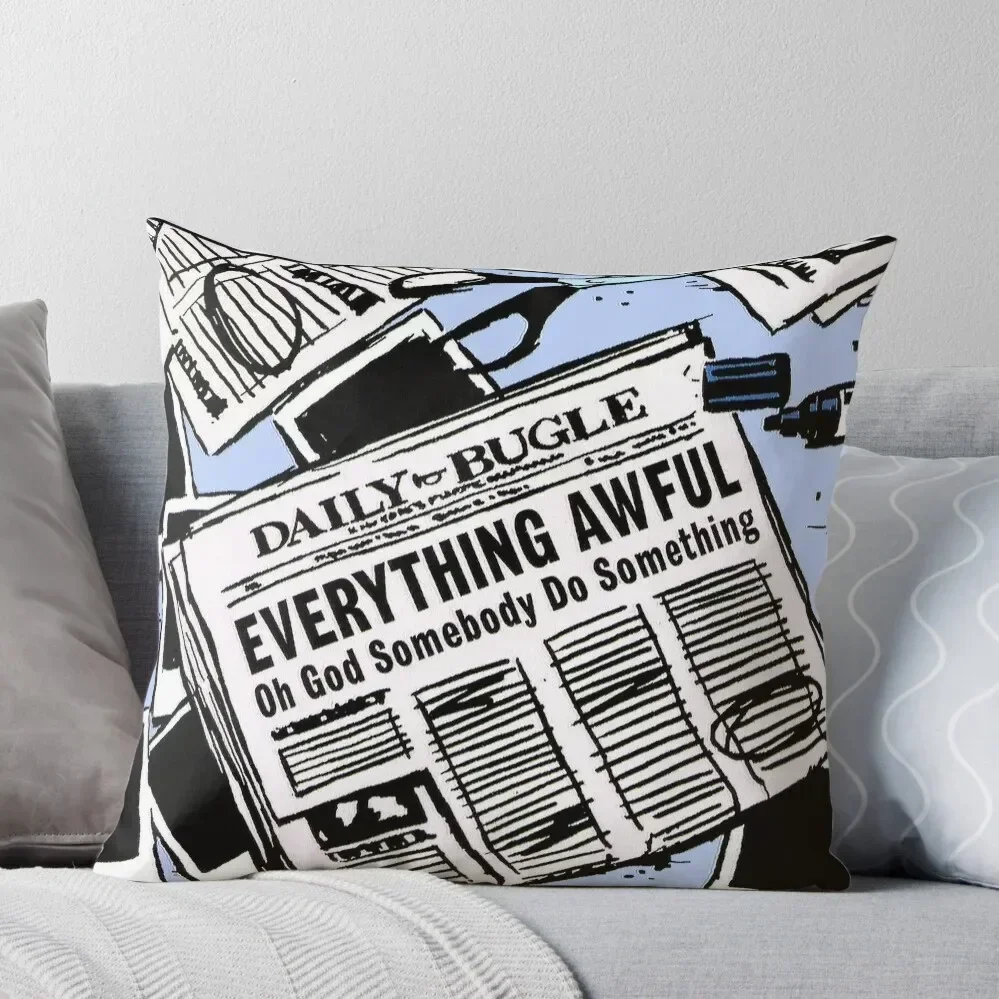 Everything Awful, Oh God Somebody Do Something Throw Pillow Christmas Pillows Pillow Cases Decorative Decorative Cushion pillow