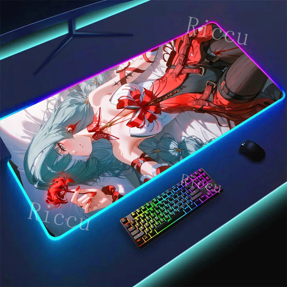 

RGB Wuthering Waves Phrolova Коврик для мыши Клавиатура Мышь стежок Коврик для мыши Настольные коврики Игровые аксессуары Периферийные устройства для ПК Запчасти для киберспорта