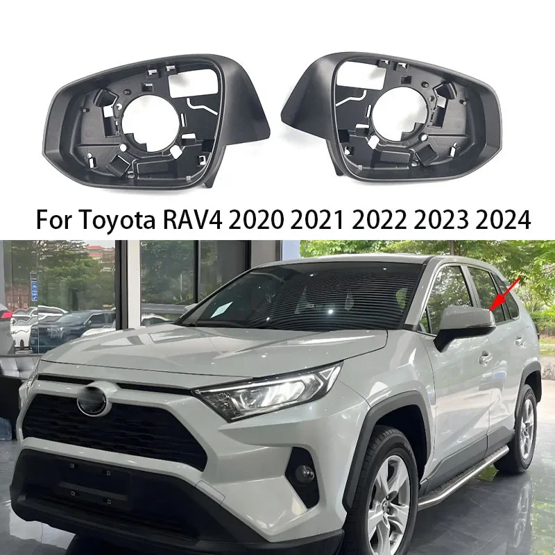 Auto LHD Side Rearview Mirror Frame House Case For Toyota RAV4 2020 2021 2022 2023 2024