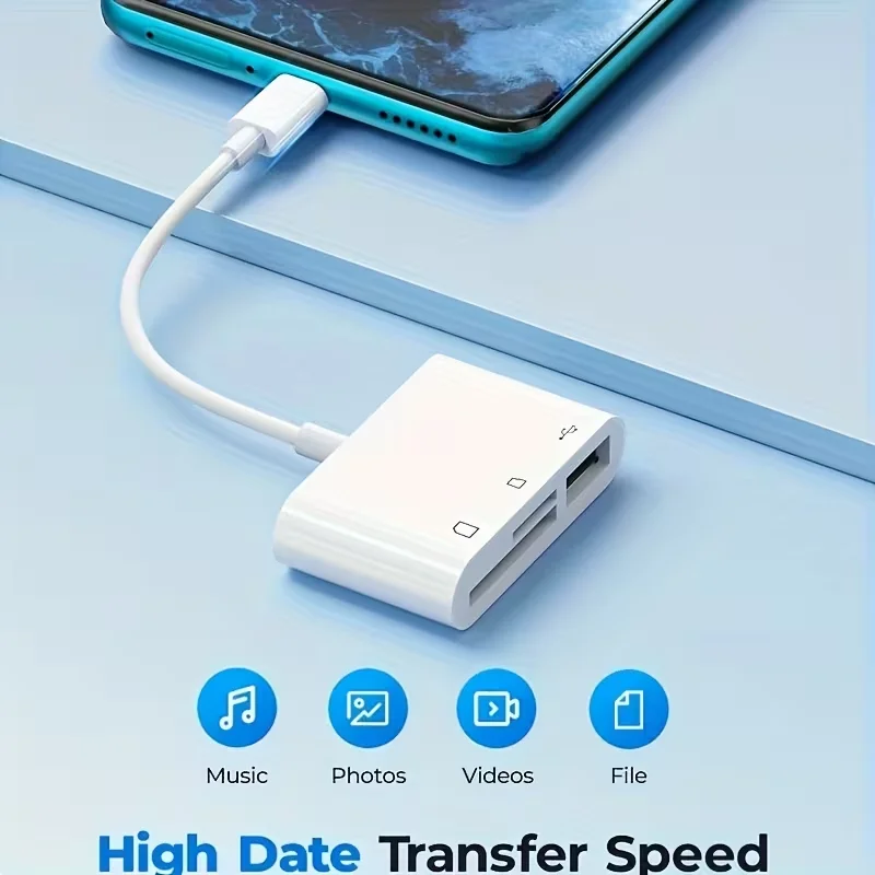 3 In 1 Adapter Type-C, Tf, Sd, Memory Card Reader, USB To Type C OTG Adapter Recorder, Compact Flash Usb-C, Pro, Huawei, Macbook