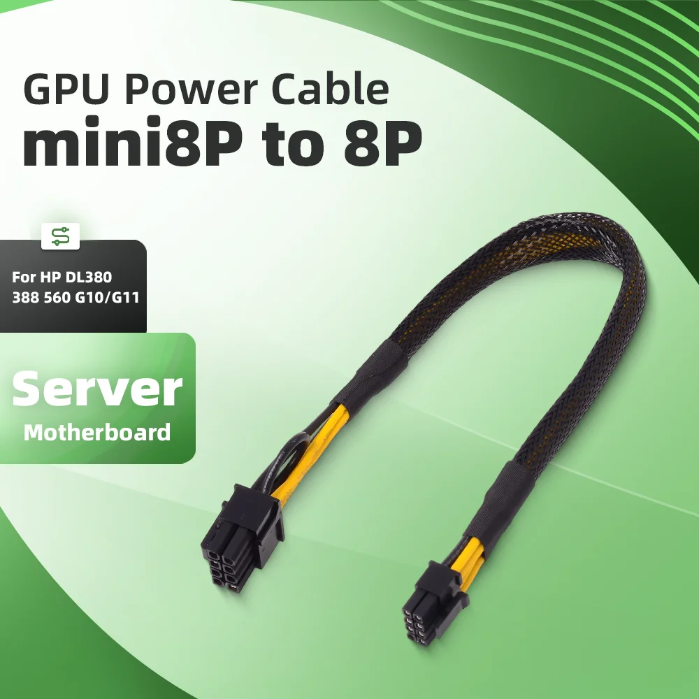 

Server GPU Power cCable Small 8P to Graphics Card Power Cable For HP HP DL380 388 560 G10/G11 Gen10/Gen11 Server 8pin interface