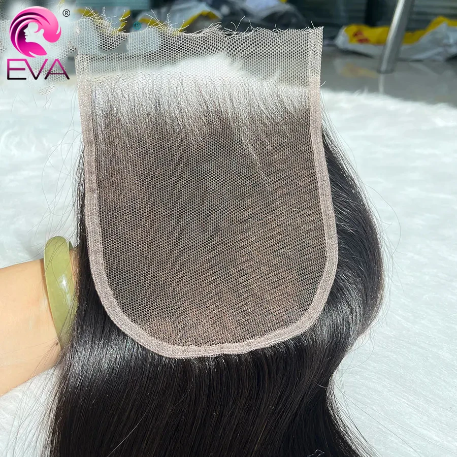 Straight 5x5 6x6 7x5 HD Lace Closure Natural Black Color Human Hair Pre Plucked Bleached Knots Invisible Lace Raw Virgin Human Hair