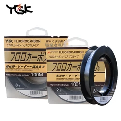 Original Japan YGK FLUOROCARBON Fishing Line X-BRAID 100% Carbon Boat Fishing Line 100M #0.8-#20 1.8KG-35.4KG
