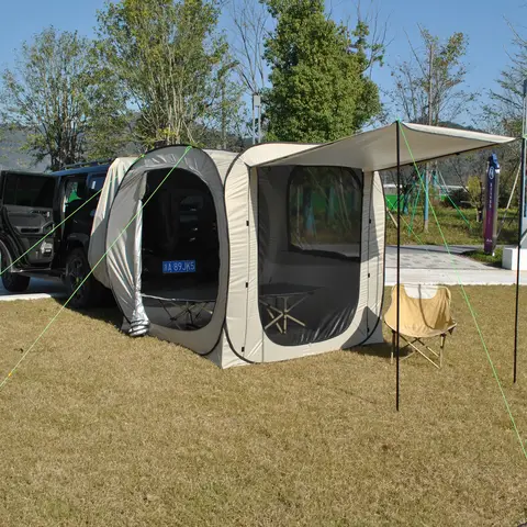 Car Tent Waterproof Tent, Car Tailgate Tent,Pop Up Car Rear Tent, SUV Camping Tents for Campers Multipurpose Truck 10 best sales pop up camper - №6