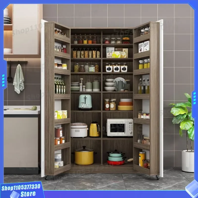 Multifunctional Kitchen Snack Cabinet with Door High Storage Locker for Dining Room Living Room Sideboard Wall Mounted