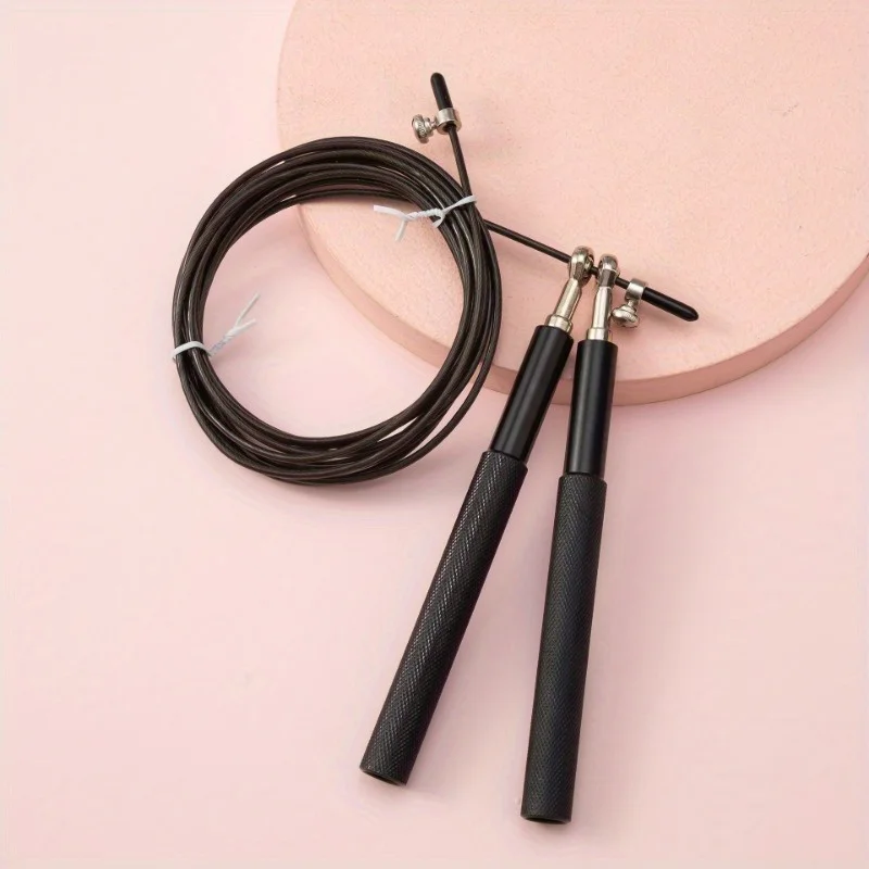 Aluminum Swivel Ball Bearing Jump Rope  118.11 inch Steel Coated Rope for Super Fast Rotation Speeds - Suitable for Indoor  Use