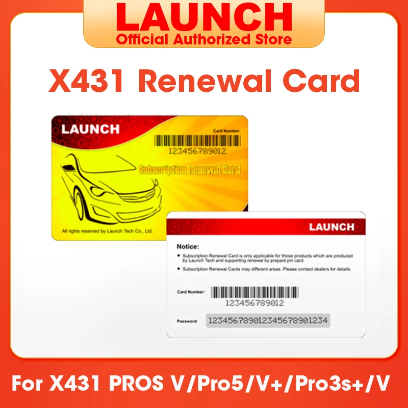 LAUNCH X431 V + PROS PRO5 PROS MINI All Software 2 Years For All Cars Supported Diagnosis Services Renewal Update Subscription