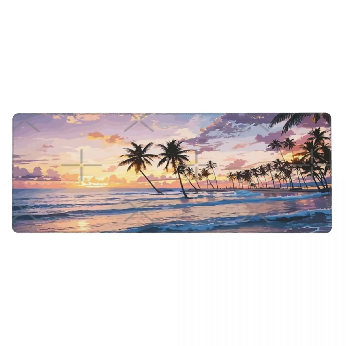 The Sunset Beach Rubber Keyboard Pads